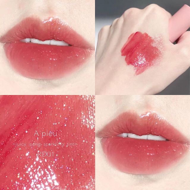 APIEU – Son Tint bóng lâu trôi Juicy-pang Sparkling Tint mềm môi căng mọng | BigBuy360 - bigbuy360.vn