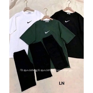Sét áo phẩy nhỏ + quần legging lửng TH6