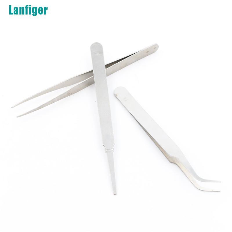 Bộ 3 Nhíp Sửa Chữa Bằng Thép Không Gỉ Chất Lượng Cao
