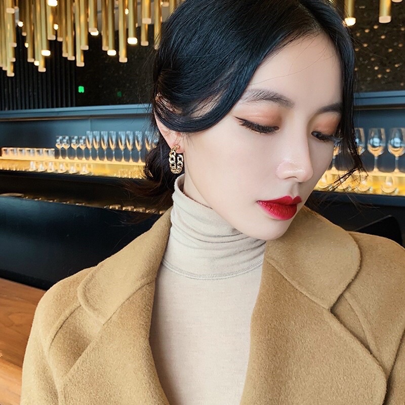 Bông Tai Khuyên Tai Hàn Quốc Hình Chuỗi Xích Phong Cách Hàn Quốc Sang Chảnh Mainia Shop