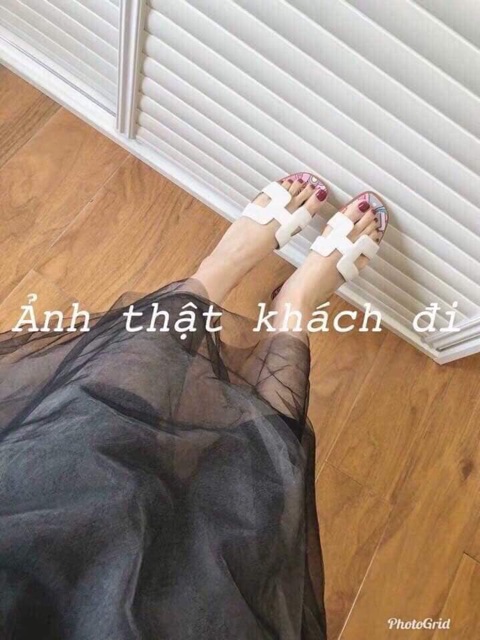 Dép hm hoạ tiết