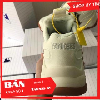 9(FREESHIP + ẢNH THẬT 1.1) Giày 𝐌𝐋𝐁 Hàn Quốc NY đen đế nâu