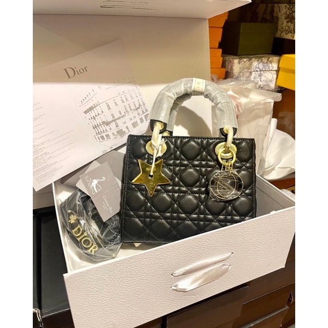 TÚI XÁCH NƯ KIÊM ĐEO CHÉO KÈM Ô TRÁM DIOR LADY DA MỊN SIZE 21 DA THẬT FULLBOX HÀNG VIP SMANO