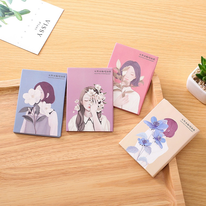 [Hàng mới về] Giấy thấm dầu giữ lớp trang điểm tự nhiên họa tiết hoạt hình dễ thương cho nam và nữ | BigBuy360 - bigbuy360.vn