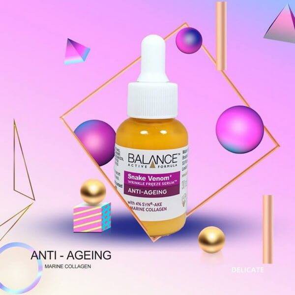 Serum Nọc Rắn Balance Active Formula Snake Venom Wrinkle Freeze Chống Lão Hoá 30ml- Serum Chống Lão Hóa