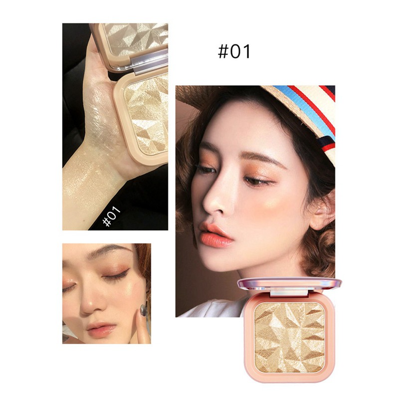 (Hàng Mới Về) Bảng Phấn Trang Điểm Bắt Sáng Tạo Khối Màu Ánh Kim 1 | BigBuy360 - bigbuy360.vn