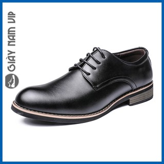Giày Thời Trang Nam Hàn Quốc Giá Rẻ Công Sở Đẹp GIAYNAMVIP Giày Da Nam Công Sở Buộc Dây GD39
