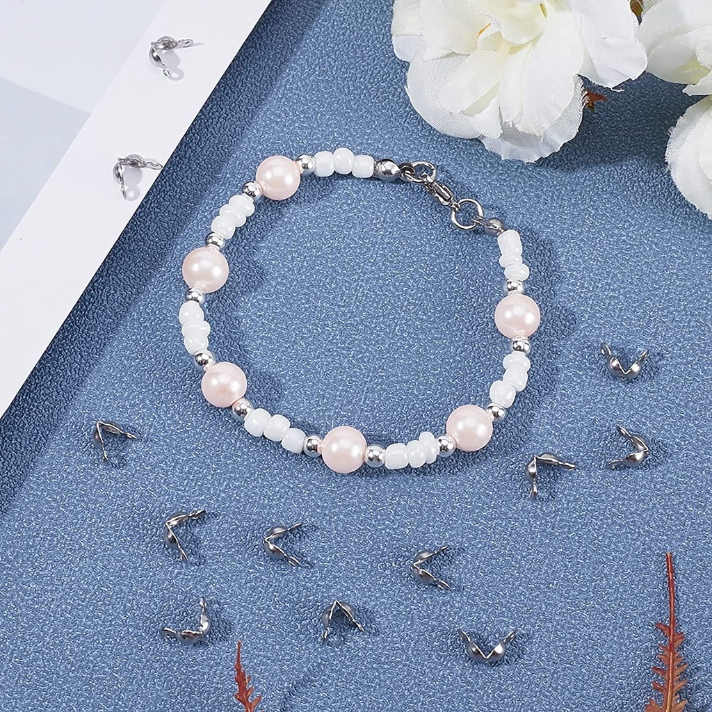 Set 10 / 200 nắp đậy đầu thắt nút BENECREAT bằng thép không gỉ tiện dụng