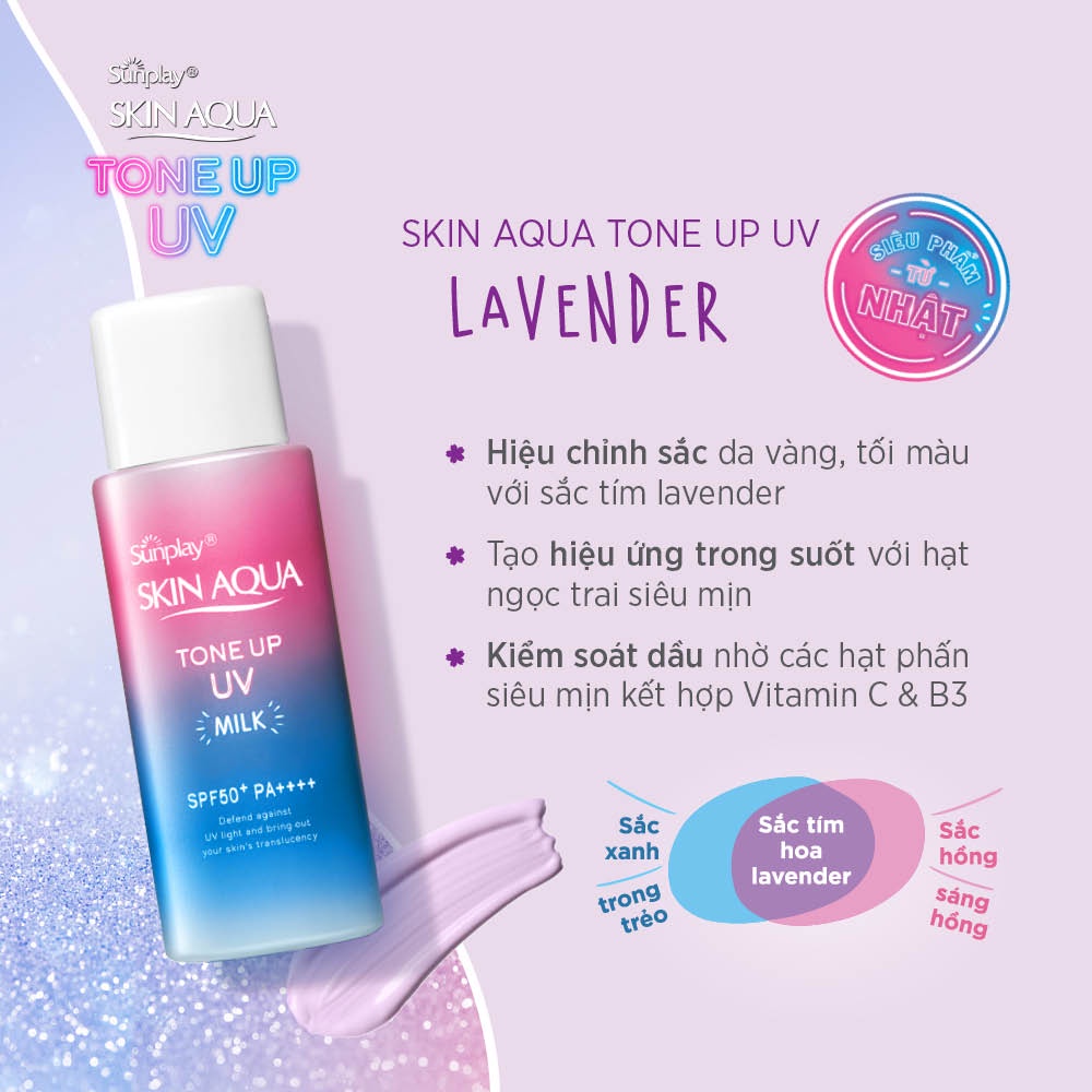 Sữa Chống Nắng Hiệu Chỉnh Sắc Da SUNPLAY Skin Aqua Tone Up UV Milk SPF50+ PA++++ 50g