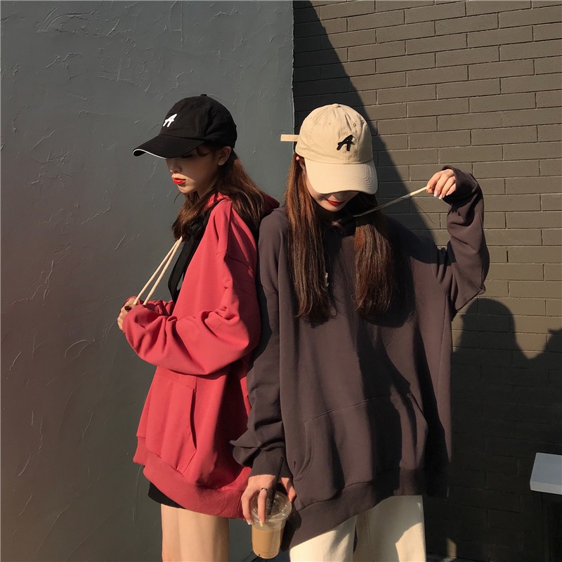 Áo hoodie nữ tay dài Emilyshop ulzzang