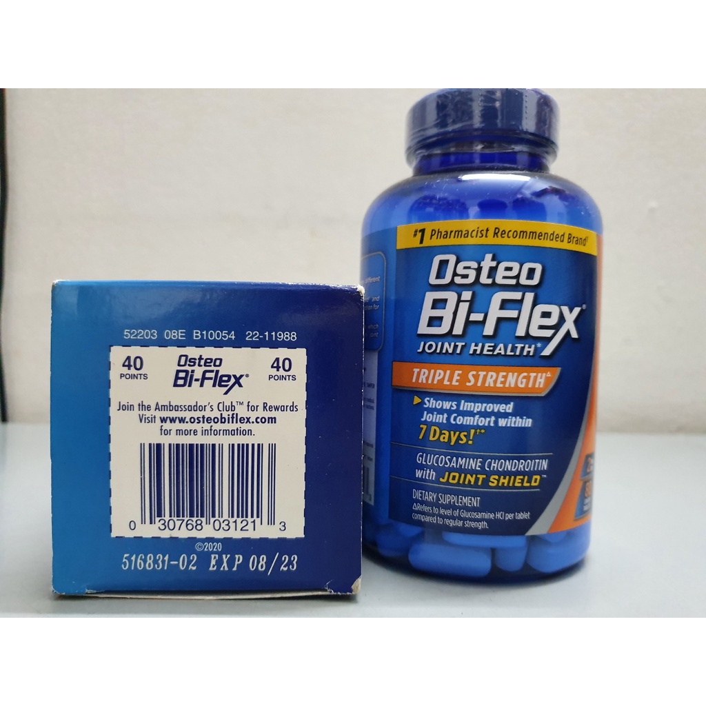 date 9/24 - Viên uống Osteo BiFlex Triple Strength Glucosamine Chondroitin chai 80 viên của Mỹ - bồi bổ sụn khớp