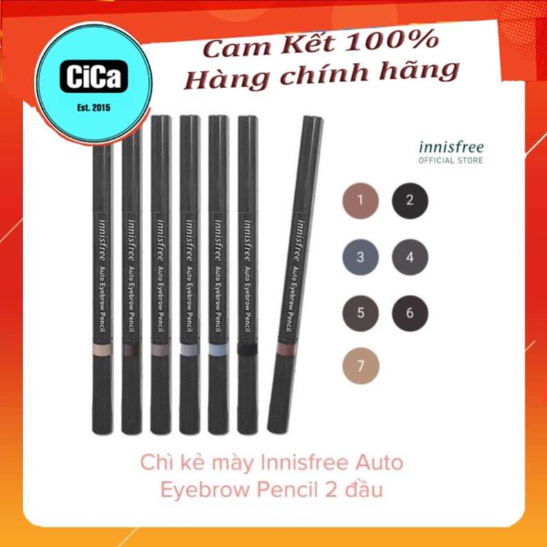 [Chính Hãng] Chì kẻ mày Innisfree Auto Eyebrow Pencil 2 đầu