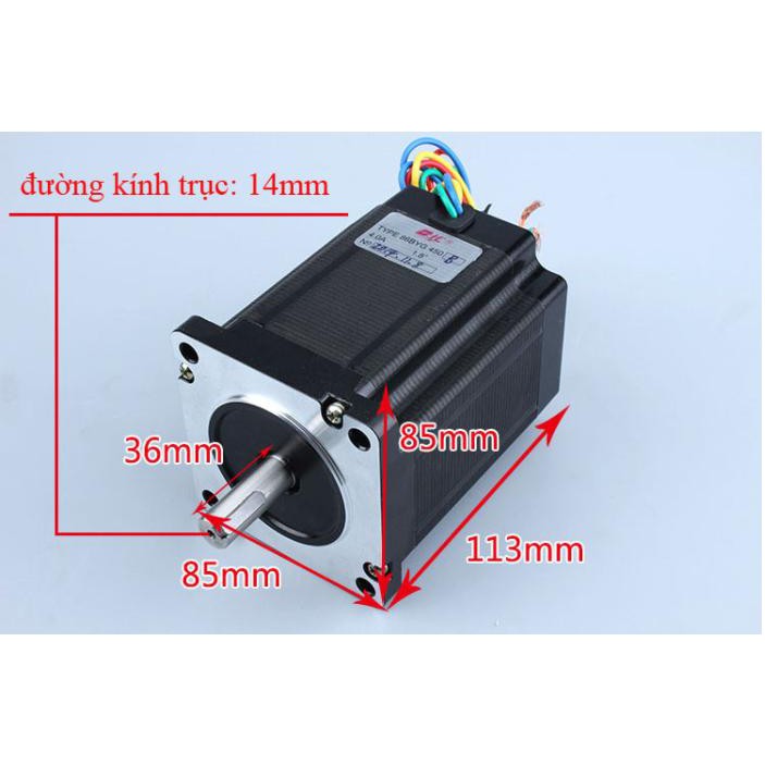 Động cơ bước size 86 8n,m