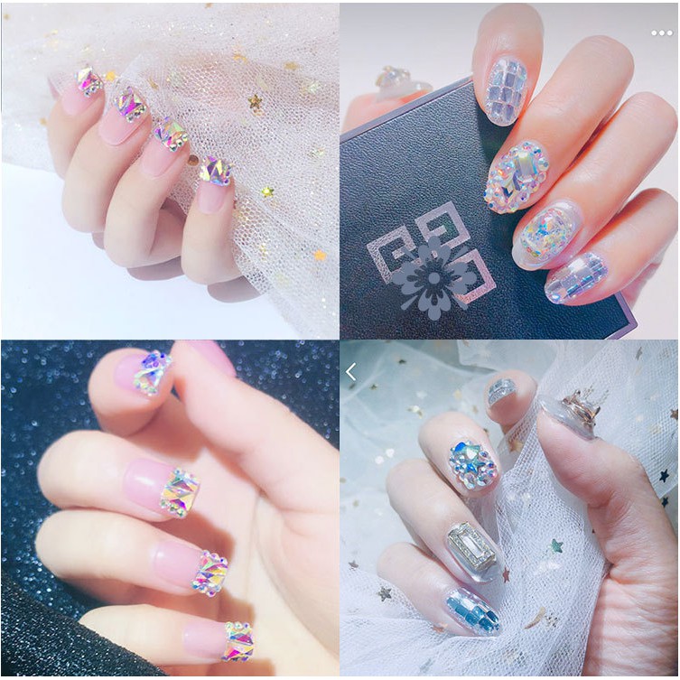 Set 100 viên đá khối chân bằng nhiều màu siêu sáng