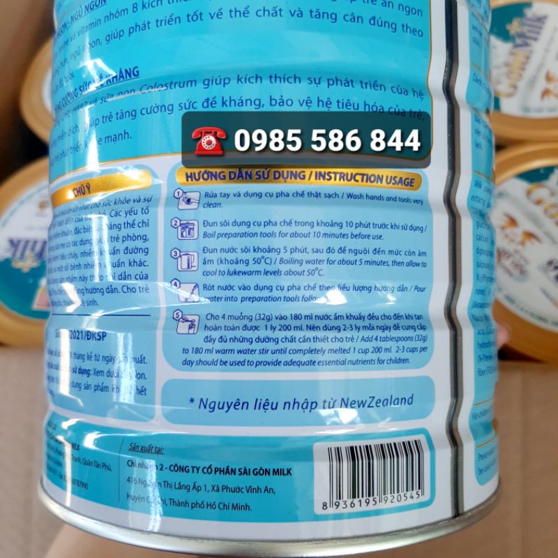 Sữa TĂNG CÂN dành cho người gầy Goldmilk 900g - Goldmilk Colostrum Gain Plus