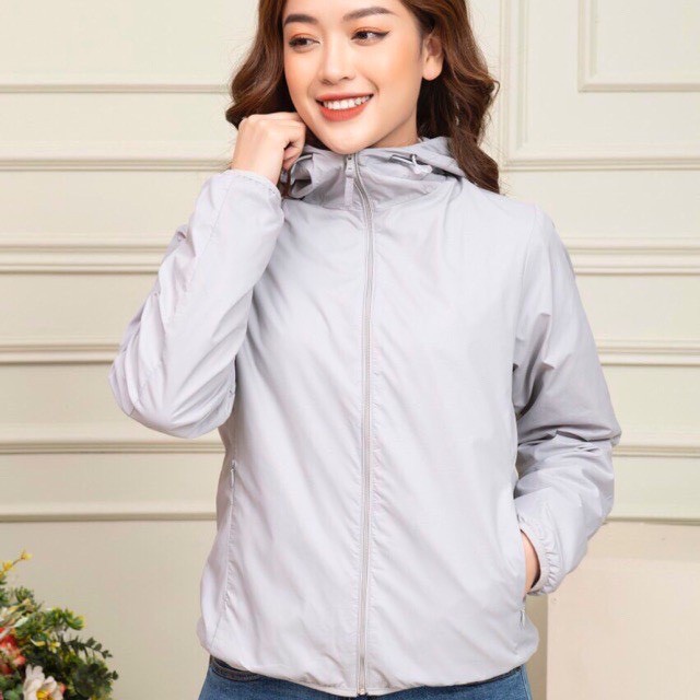 ÁO GIÓ 2 LỚP TÚI CUỘN NỮ chất đẹp , kèm mũ lớp ,lót lưới xịn xò