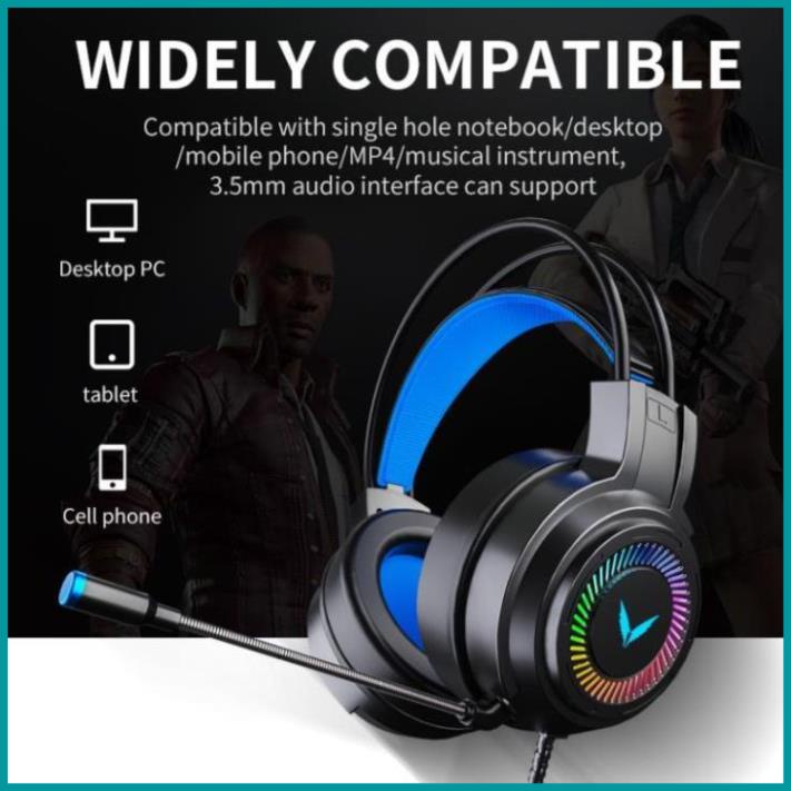 Tai nghe Gaming chụp tai màu hồng có đèn Led và Mic, lap, tốc độ kết nối nhanh CHÍNH HÃNG BH 12T LỖI 1 ĐỔI 1