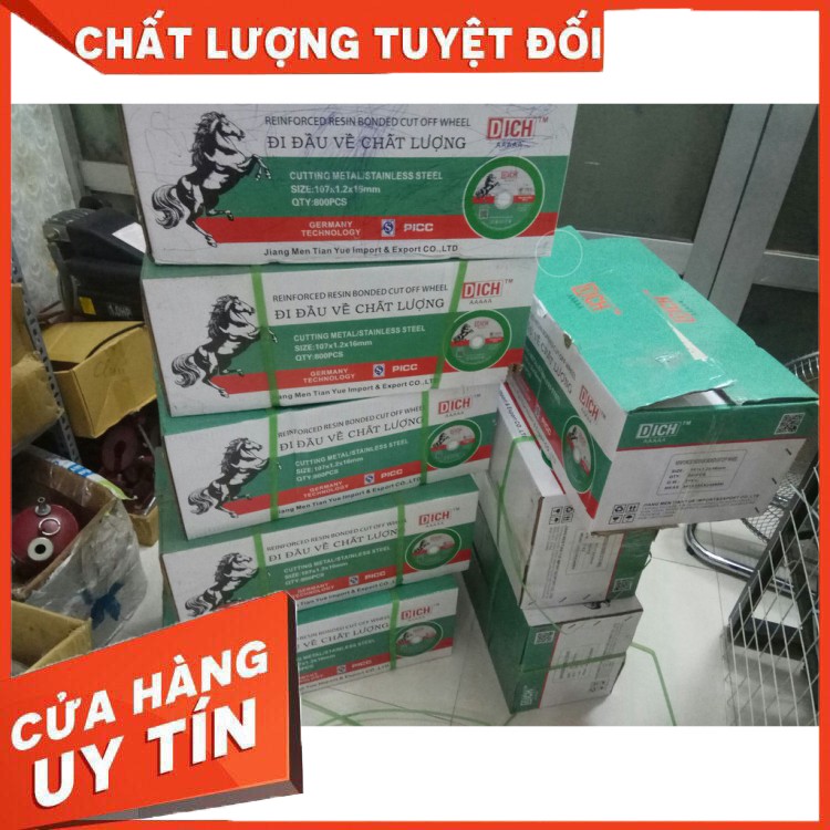 [HÀNG CHÍNH HÃNG] [ ẢNH THẬT]    ĐÁ CẮT 100MM NGỰA XANH 1 HỘP 50 VIÊN  [CHO KHÁCH XEM HÀNG]