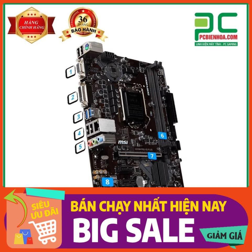 Mainboard MSI H310M PRO-VDH PLUS mới chính hãng TẶNG BÀN DI CHUỘT GAMING