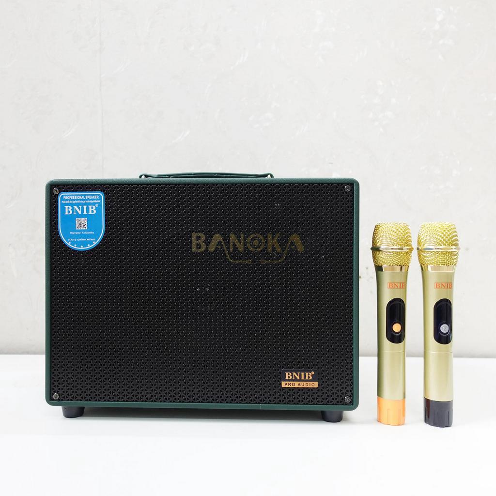 Loa xách tay karaoke BNIB B-8S Bass 20 kèm 2 tay micro VHF cao cấp, bảo hành 12 tháng
