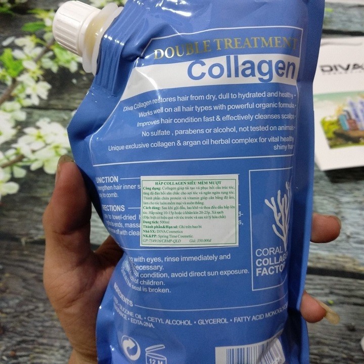 Hấp phục hồi tóc Diva Collagen Repair 500ml – Italy