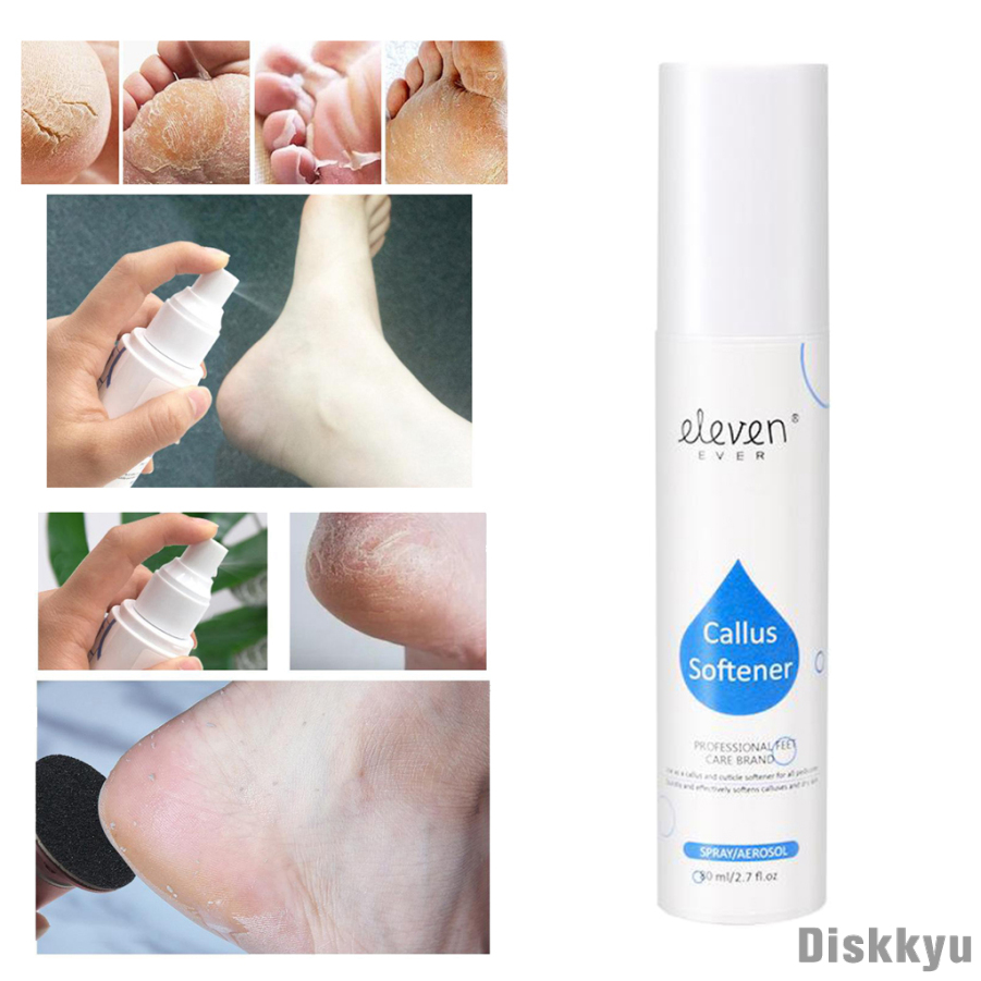 ELEVEN EVER Foot Callus Softener,Softens Dry, Dead, Hard, Cracked Skin & Calluses Foot Softener, 80ml/2.7fl.oz