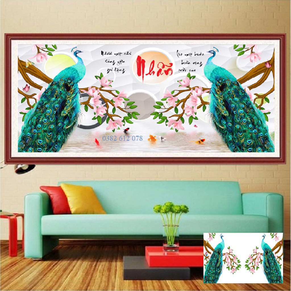 ❤FLASH SALE❤ TRANH ĐÍNH ĐÁ CHỮ NHẪN LG-1842 KÍCH THƯỚC 120x60CM
