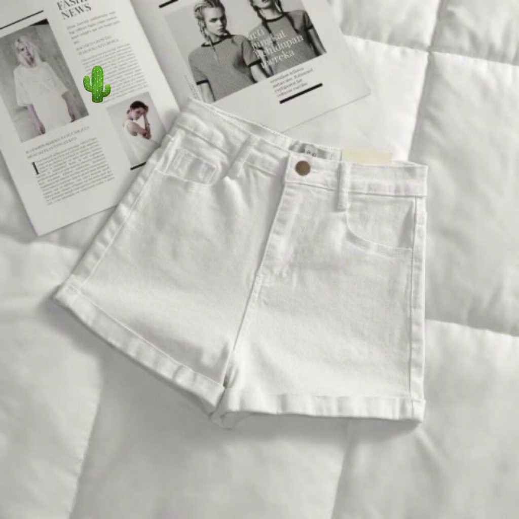 Quần Short Đùi Nữ Kaki  Trơn Không Túi