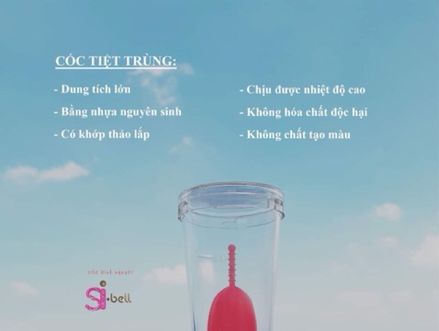 Ly tiệt trùng cốc nguyệt san Sibell