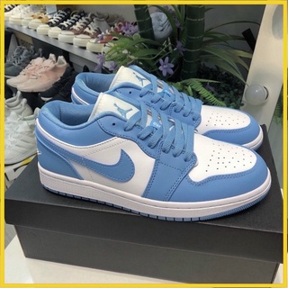 Giày Jordan cổ thấp nam nữ màu xanh dương ❤️ Giày thể thao sneaker Jordan thấp cổ xanh dương Full Box