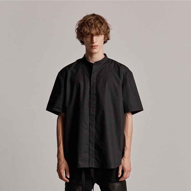 FEAR OF GOD FOG Season 6 Main Line Henry Collar Button Casual Versatile Short Sleeve Shirt