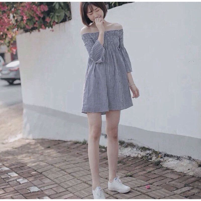 Đầm xoè trễ vai D981 | BigBuy360 - bigbuy360.vn