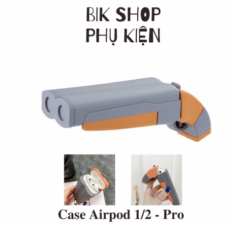 Mô hình súng - Vỏ/Case bảo vệ tai nghe không dây Airpods 1/2/Pro