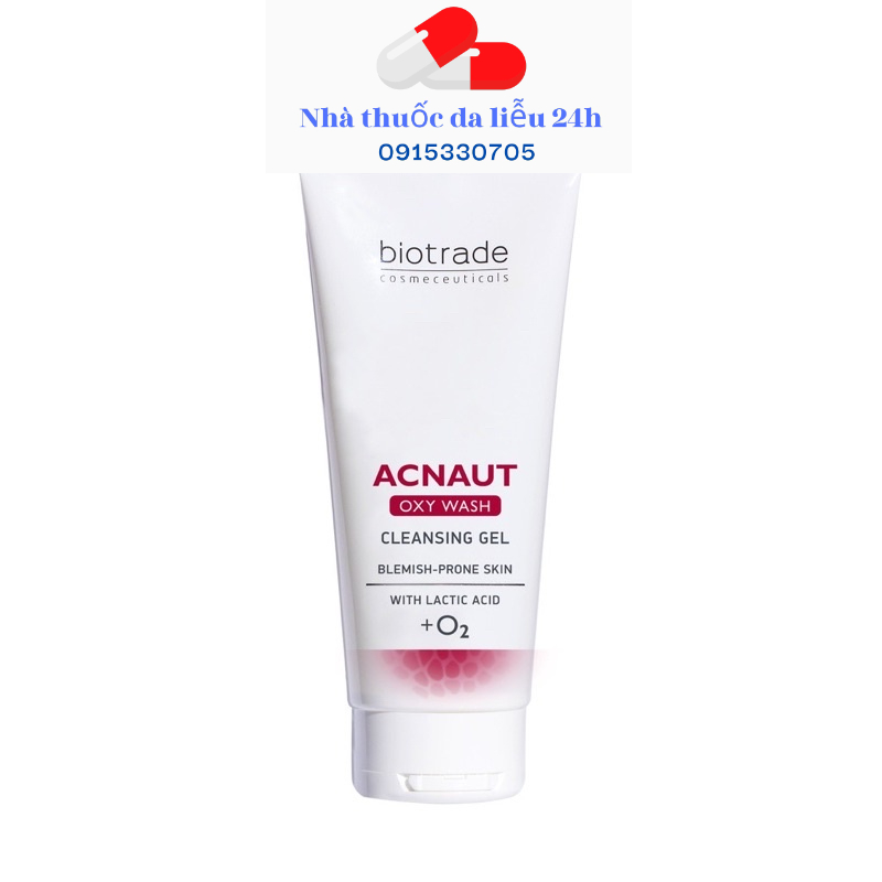 Acnaut Oxy Wash Cleansing Gel SỮA RỬA MẶT DÀNH CHO DA DẦU MỤN NHẠY CẢM