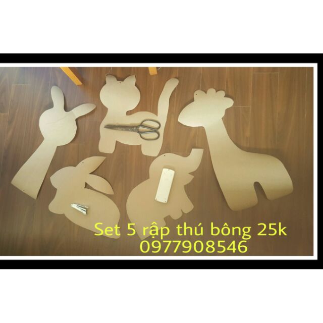 Set 5 mẫu rập thú về chỉ việc đặt lên vải cắt và may cho bé yêu. Đơn giản, dễ hiểu, mom nào cũng có thể làm được