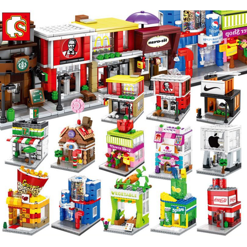 Xếp Hình Lego sem bo theo chủ đề đường phố ,hàng sẵn giao ngay nguyên hộp đủ mã 32 cửa hàng