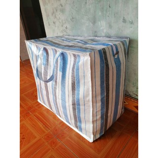FREESHIP - Túi bạt dứa kẻ Tú Phương size Đại 70x40x60 cm đựng quần áo