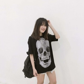 ÁO THUN TAY LỠ 3D ĐẦU LÂU
