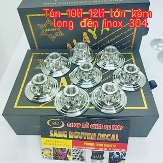 Tán long đền 12li inox 304 gắn gấp giữa xe máy