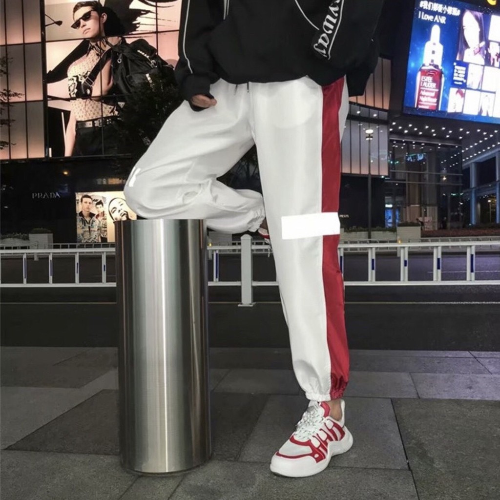 Quần jogger phản quang phát sáng 1 sooc unisex vải pylester 2 da 4 chiều co giãn | Beway | BigBuy360 - bigbuy360.vn