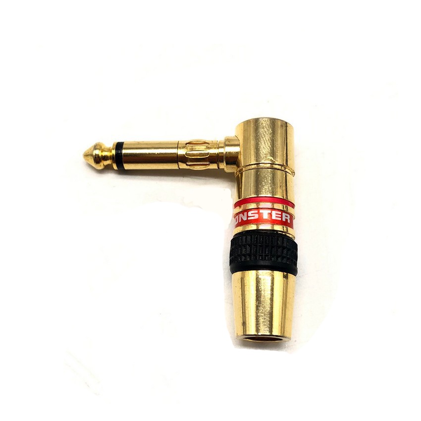 Đầu jack 6 ly mono góc vuông Monster CHÍNH HÃNG Chống Nhiễu