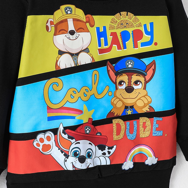 1-6Áo Thun PAW Patrol Tay Dài Áo Phông Cho Bé Trai Trẻ em 1-6 Tuổi