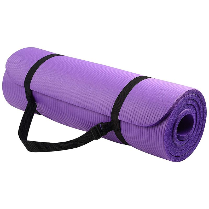 1 Bộ Thảm Tập Yoga Pilates Dày 1cm Chống Trượt