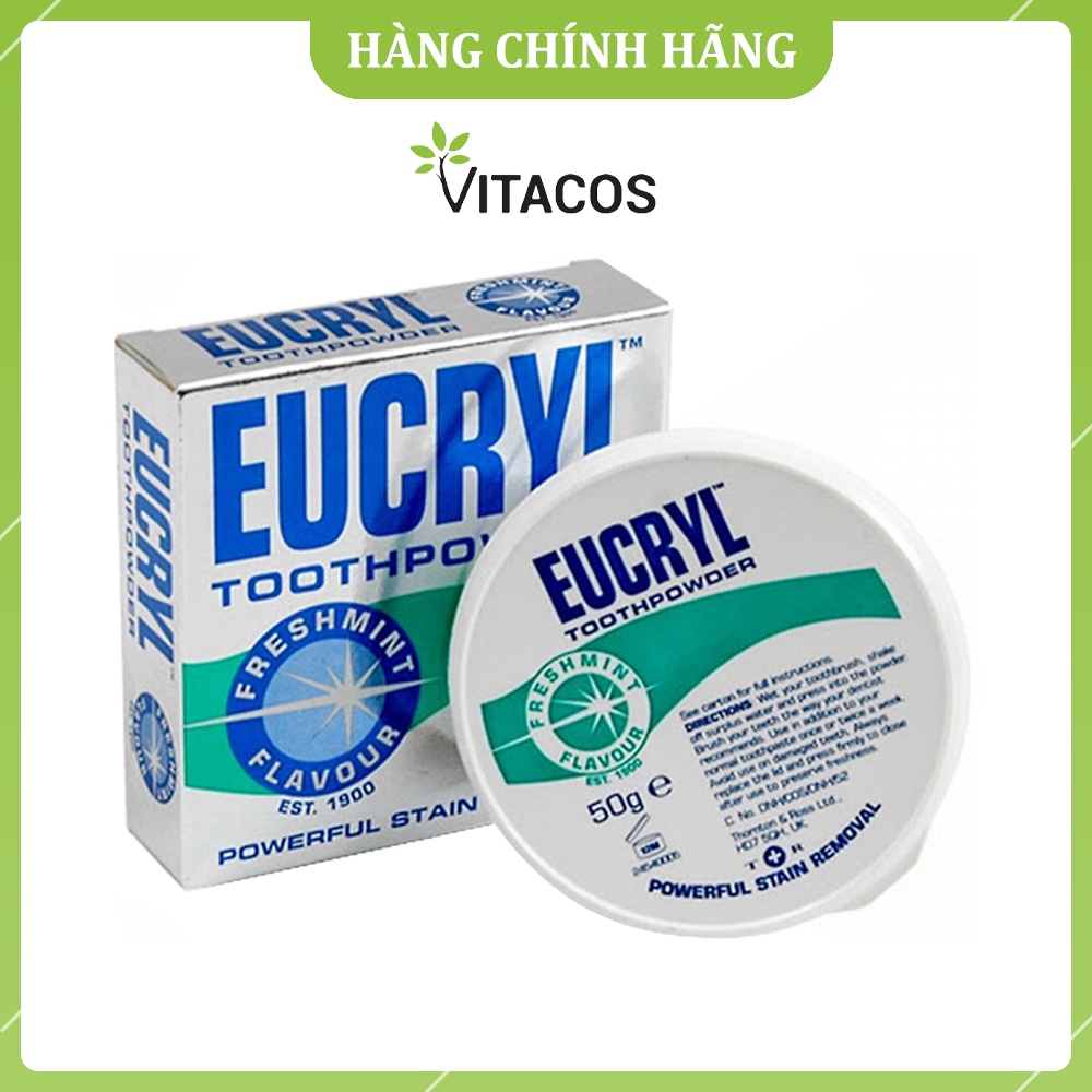 Bột Tẩy Trắng Răng Eucryl Toothpowder Chính Hãng