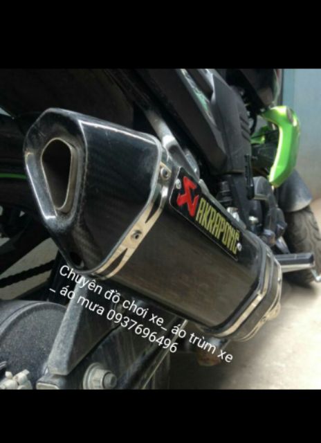 Combo NGUYÊN BỘ: PÔ AKRAPOVIC lục giác+ cổ pô