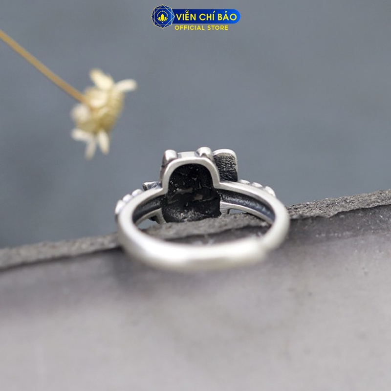 Nhẫn bạc nữ Mèo thần tài Neko chất liệu bạc Thái 925 thời trang phụ kiện trang sức nữ Viễn Chí Bảo N000514