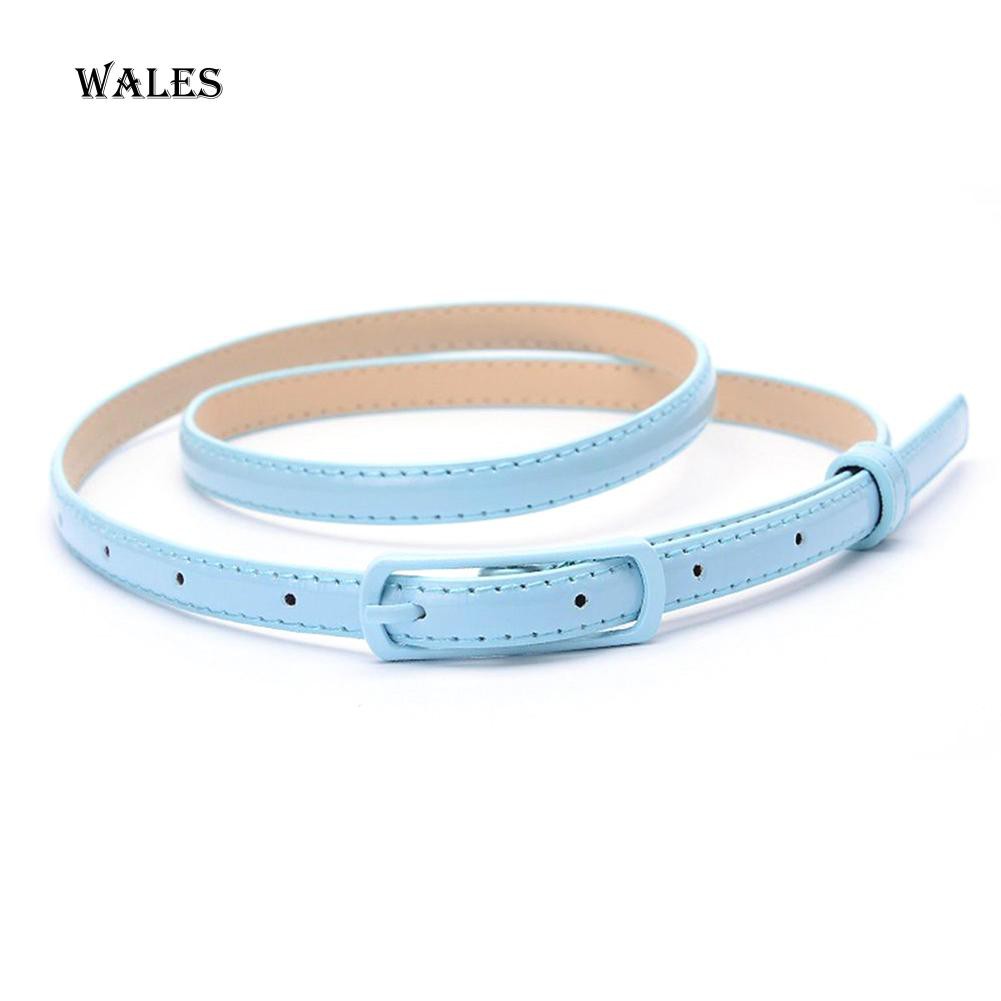 Dây Thắt Lưng Giả Da Bản Nhỏ Thời Trang Dành Cho Nữ