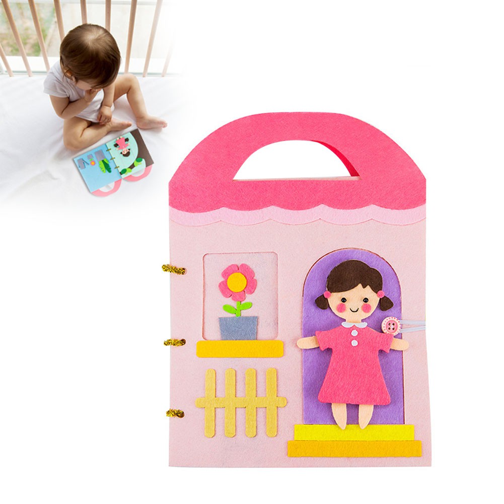 Bộ sách vải nhiều màu sắc tiện dụng cho bé tự làm