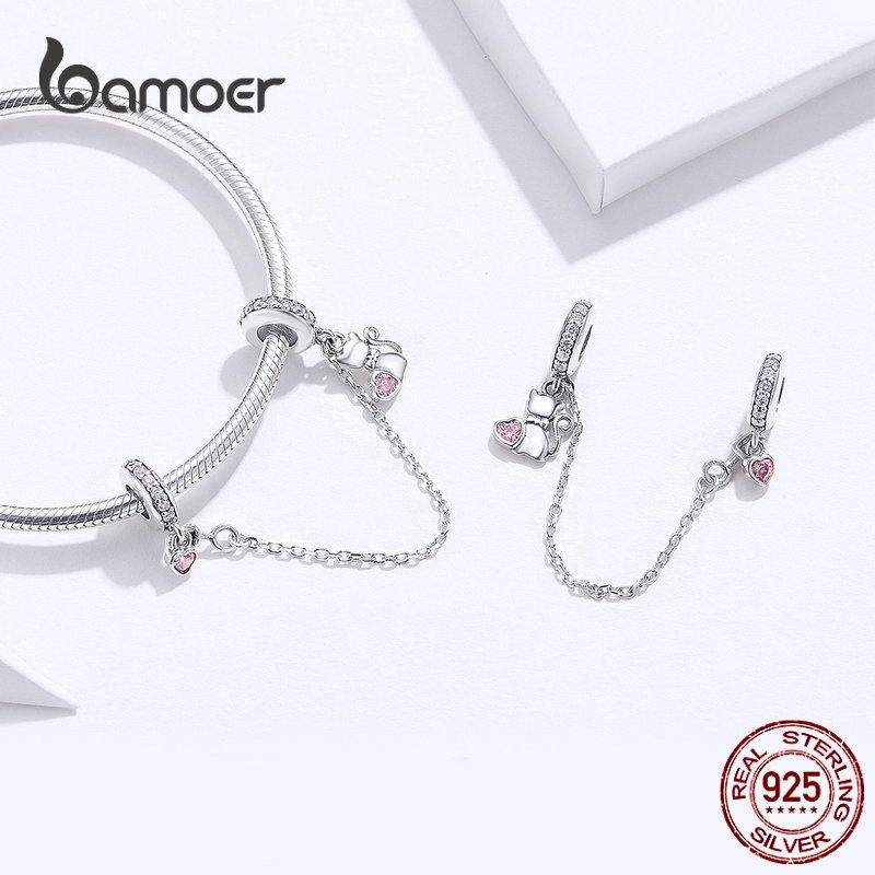 Phụ kiện trang trí dây chuyền/ vòng tay Bamoer SCC1233 thiết kế hình thú cưng xinh xắn thời trang