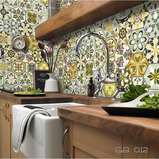 Decal Gạch Bông HS 012 - Set 30 ô 20x20cm - Decal dán tường Trang trí - Home Star